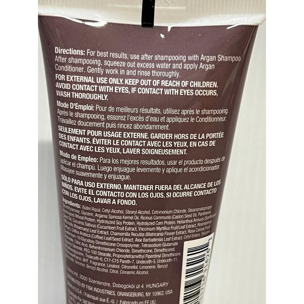 Difeel Argan Thickening Conditioner 2.5 Fl Oz Helps Volume Hair LOT of 5